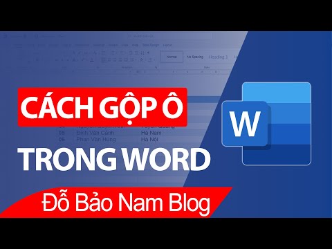 Video Cách gộp ô trong Word, gộp nhiều ô thành 1 ô trong... - youtube