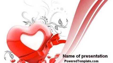 Giving Love PowerPoint Template by PoweredTemplate.com