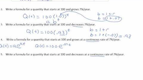 Continuous vs. Non - Continuous Exponential Models