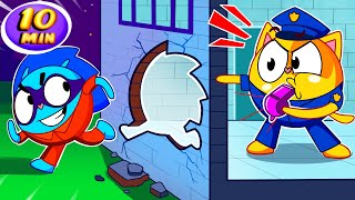 Escape From Prison Story 🗝 | +More Funniest Cartoon For Kids By 4 Friends 😻