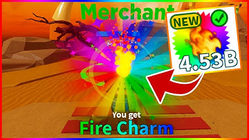 I got new ETERNAL Weapon *FIRE CHARM* | Weapon Fighting Simulator
