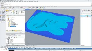 Guitar Body 3 Axis Horizontal Roughing
