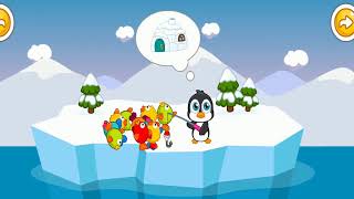 Nick Kids I Game Memancing Ikan Di Danau Yang Bersalju, Bayi Pinguin Mencari Ikan screenshot 5