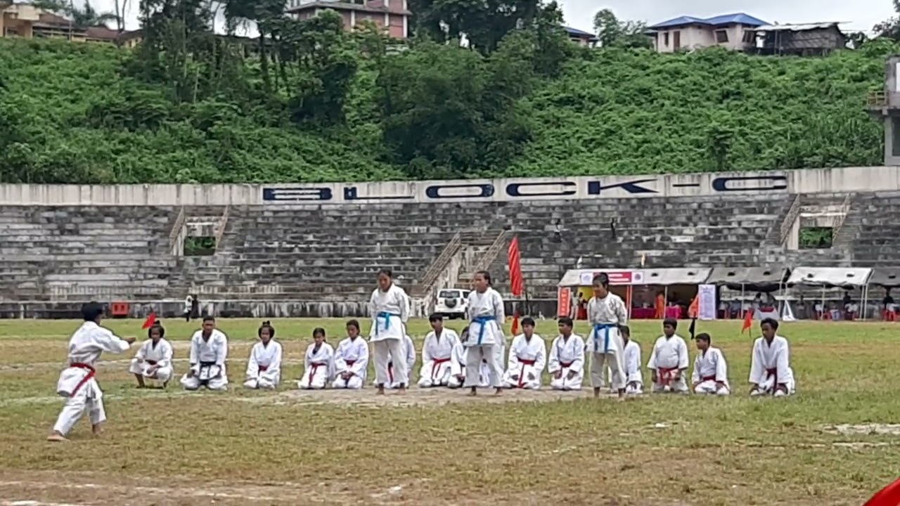 Karate show at Yupia during 75th Independence Day celebration 15.08.2022