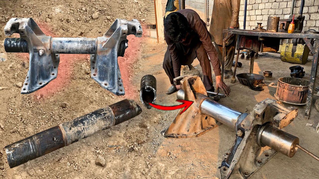 Restoration Truck suspension Trunnion Shaft How to Repair Trunnion