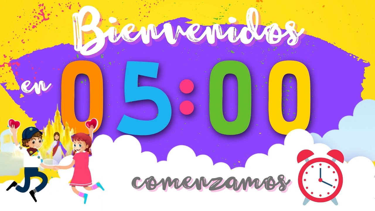 Reloj Cuenta Regresiva, 5 minutos, Nuevo Comienzo KIDS