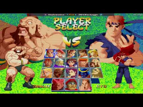 Street Fighter Alpha 2 Shadonwonlive Rank A vs Rev Balckjugger B FT5