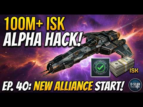 EVE Online: Starting the Black Quartz Alliance & 100M+ ISK Alpha Clone Hacking! (Ep. 40)