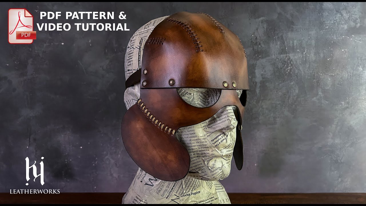 Halloween Leather Mask Pattern & Tutorial - YouTube