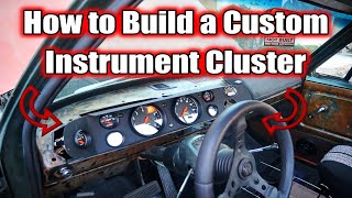 How I Built a Custom Instrument Cluster | Autometer Gauges Install | Dodge D100