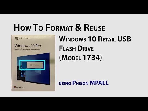 How to Format & Reuse the Microsoft Windows 10 Retail USB Flash Drive (Model 1734) hqdefault