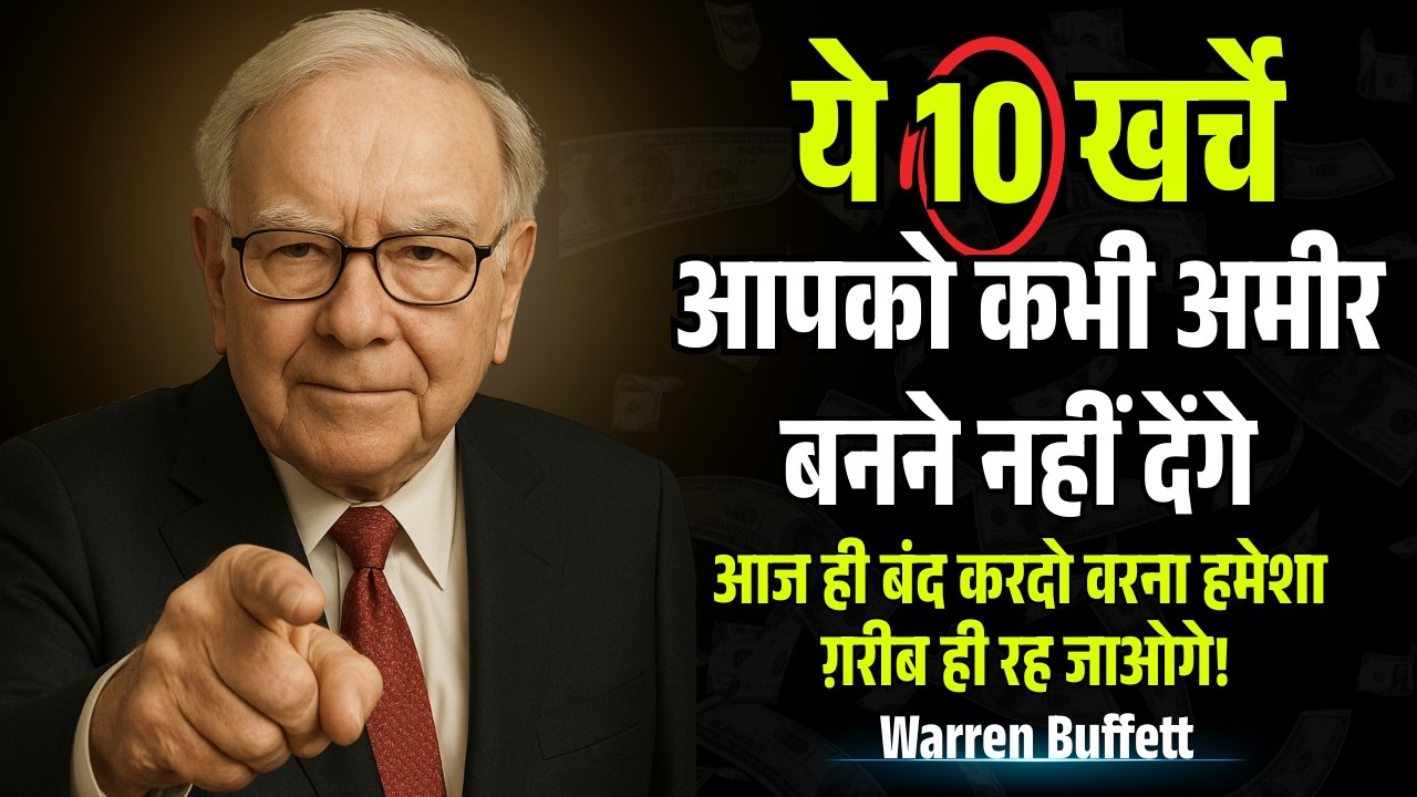 ये 10 खर्चे जो आपको गरीब बना रहे हैं तुरंत बंद कर दो  | Warren Buffett Motivational Speech