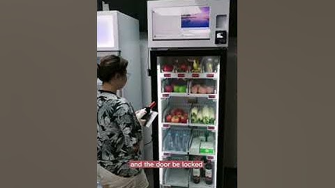 Micron smart fridge vending machine able to sell wine, beer, vape with Age vertification feature!
