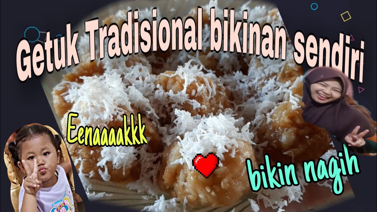 CARA MEMBUAT GETUK SEDERHANA TANPA CETAKAN... 