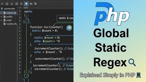 PHP Made Easy: Global, Static & Regular Expressions Explained with Real Examples Huzaifa TV Official