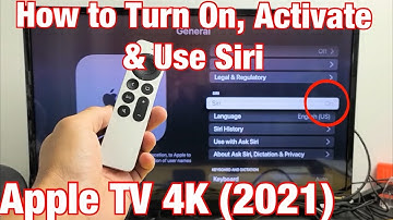 Apple TV 4K 2021: How to Turn On / Activate & Use Siri