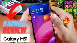 Samsung Galaxy M51- Gaming Review |  7000 mAH review | Samsung Galaxy M51 Pubg Review With Handcam.