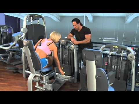 Celebrity trainer Dean Ash and Female Competitor C...