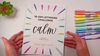 Introducing My Brand New Calm Lettering Challenge Worksheets