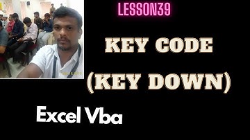 Lesson 39 excel vba Study Key Code