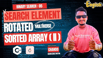 BS-05: Search in Rotated Sorted Array II | Binary Search | KNOWLEDGE DOCTOR