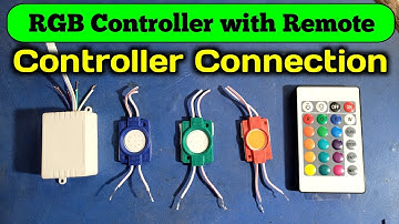 RGB Controller Wiring with Remote control || 12v Led lights control || Electronics Verma