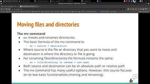 Moving, renaming, coping, and deleting files
