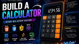 Build a Calculator Using HTML, CSS & JavaScript | Project #1 | 100 Projects Challenge | Hinglish