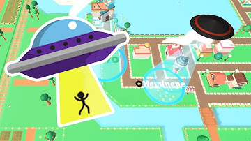 FLYUFO IO  ( Hole.io )  Map Control: 100.00% - Big Hole WORLD RECORD #4