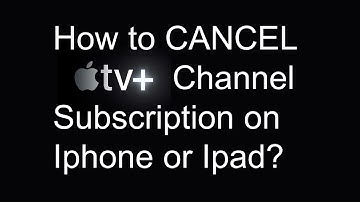 How to CANCEL Apple TV+ Channel Subscription on Iphone or Ipad?