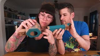 Wife tries to make Nintendo Labo while high