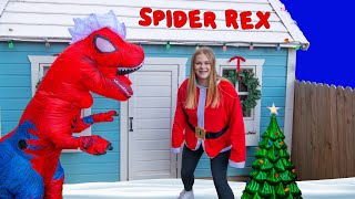 assistant helps the grinch find spider rex in holiday town