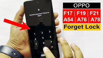 OPPO F19/ F19s/F21s/F21 Pro/A54/A76/ A78.. HARD RESET