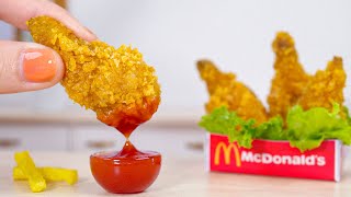 Yummy Miniature Crispy McDonald's Fried Chicken | Best Miniature Fast Food Recipe By Tiny Cakes