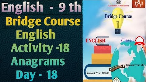 Bridge Course Std.9 English | Activity no. 18 | Full Explanation | by Narayani Tech Academy