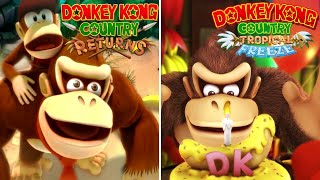 Donkey Kong Country Returns + Tropical Freeze - Full Game Co-op Walkthrough