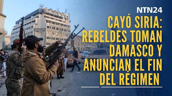 Cayó Siria  rebeldes toman Damasco y anuncian el fin del régimen de Al Asad, que huyó del país