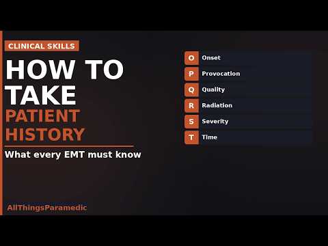 How to Take a Patient History | EMT & Paramedic Guide
