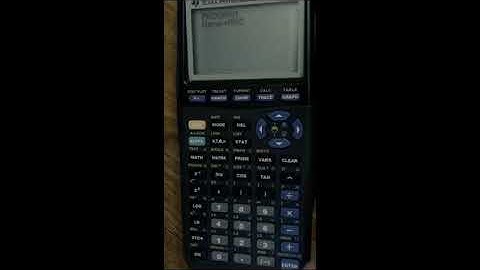 TI 83 program for arc length
