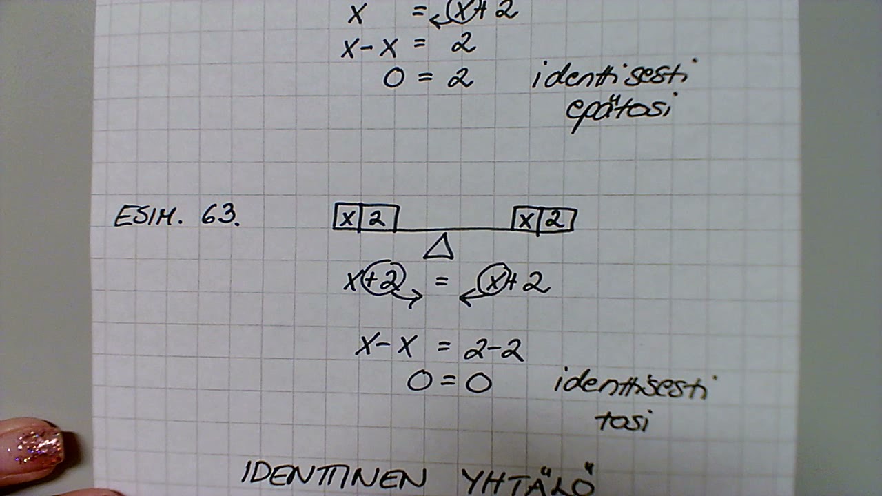 8lk identtinen yhtälö