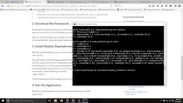 Downloading and Installing the Adapt E-Learning Framework 2/3