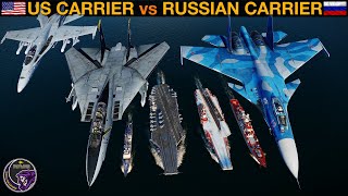 1990's US Carrier Group vs 1990's Russian Carrier Group (Naval Battle 115) | DCS