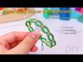DIY Four-Leaf Clover Beaded Bracelet Tutorial | Handmade Cord Bracelet Pattern