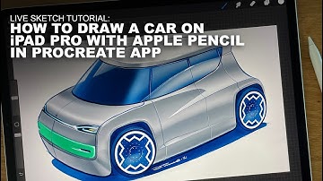 How to draw a car on iPad Pro