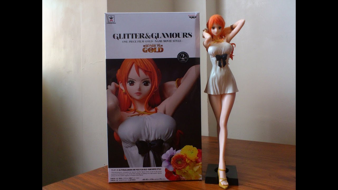 Banpresto One Piece Film Gold Nami Figure Glitter and Glamours White Color ver.