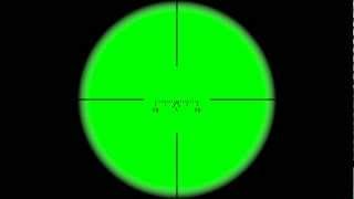 sniper scope crosshair with black background 8 - HD transparent footage