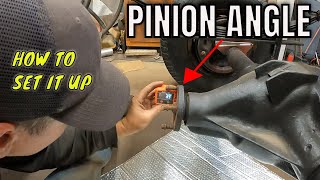 How to Set a Pinion Angle:  Rear Suspension Tech