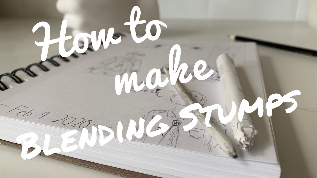 How to make blending stumps for Drawing/Sketching Easy(Step by step ...