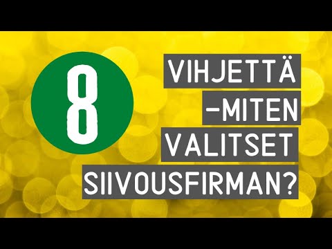 Video: Mikä on siivousyhtiö?