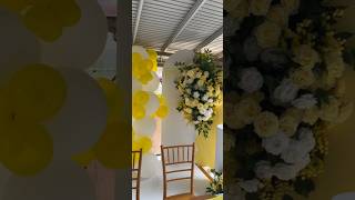 Yellow baby shower #yellow # #weddinginspiration